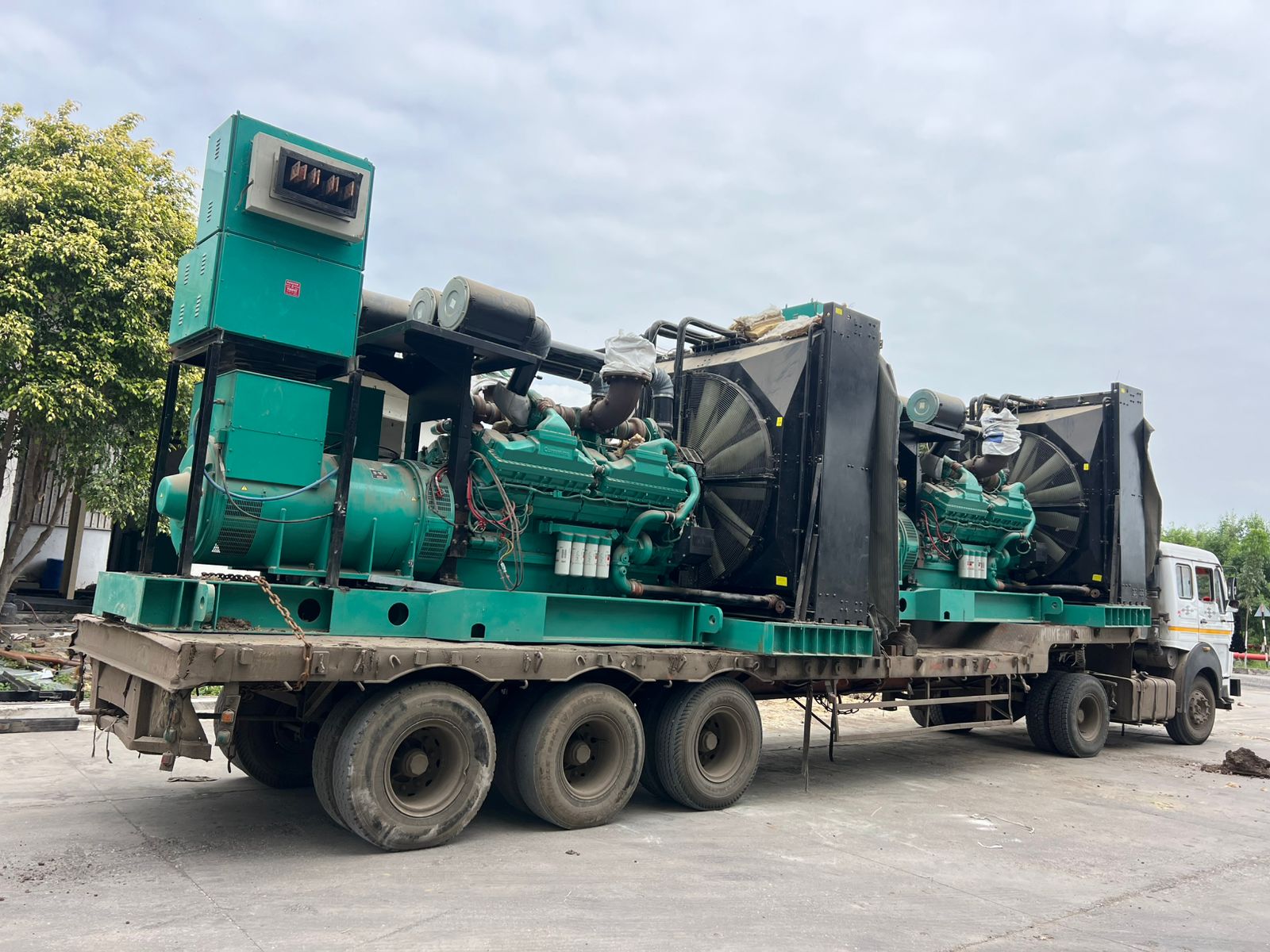 Delivery unit on transport